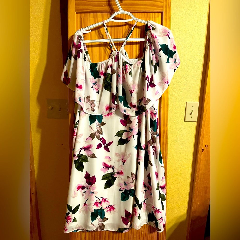 1st State floral midi dress XL -EUC